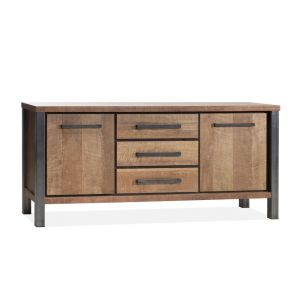 Dressoir Capracotta 2d/3l klein Lamulux kleur Old Teak