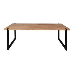 Tafel Kendall 220x100x70 natural lichte teak/ frame;metaal