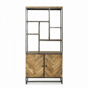 Boekenkast Giza 2D 90x45x200cm hela - naturel