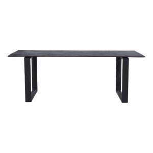 Eettafel Caminello Rechthoekig Hout Mindy Black Poot Metaal H78xB90xL190 cm