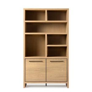 Bergkast Hammington 2-Drs/6OV Lamulux Blond Oak H200xB108xD45 cm 10108042