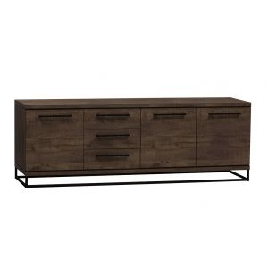 Dressoir Galdana 3d/3l B240xH80xD45 Melamine Dark Mango