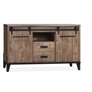 Dressoir Camino 2DR, 1OV, 2LA Dark Mango 160x48x95cm