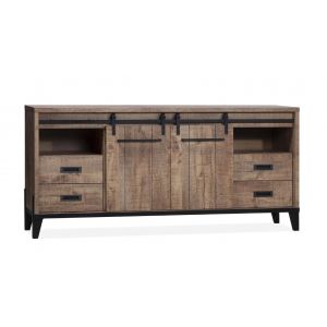 Dressoir Camino 2DR, 2OV, 4LA Dark Mango 210x48x95cm