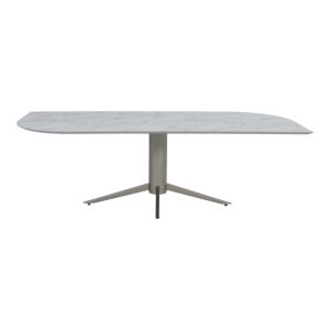 Combineer Je Tafel Bend & Babs Organisch Tafelblad HPL Carrara Creamy Verjongd 240x100x76